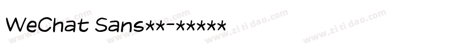 WeChat Sans下载字体转换
